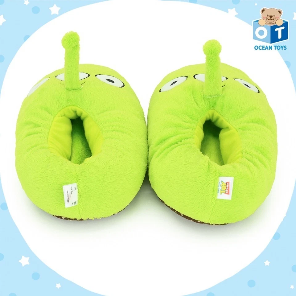 AUTHENTIC DISNEY PIXAR TOY STORY ALIEN Soft Plush Slippers Shoes Sandal US 5-9 - Image 3 of 4