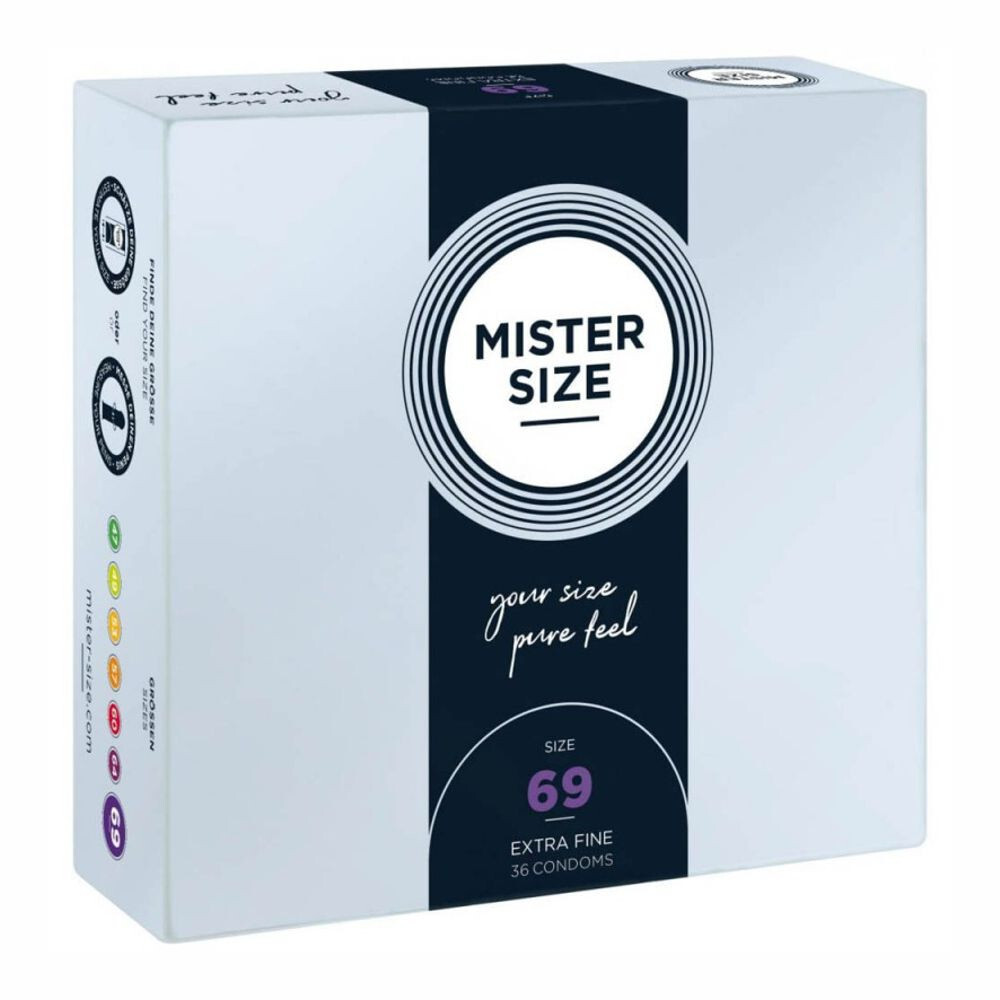 Mister size diametro 69 mm preservativi profilattici condom grandi in confezione