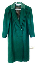 Maurices Dressy Wool & Leather Trim Coat-l/xl, Pretty Hunter Green