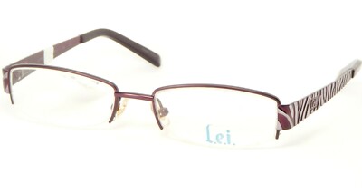 NEW W/ TAG L.e.i. LEI 109 505 EGGPLANT / PURPLE EYEGLASSES LEI109 50-17-135 mm