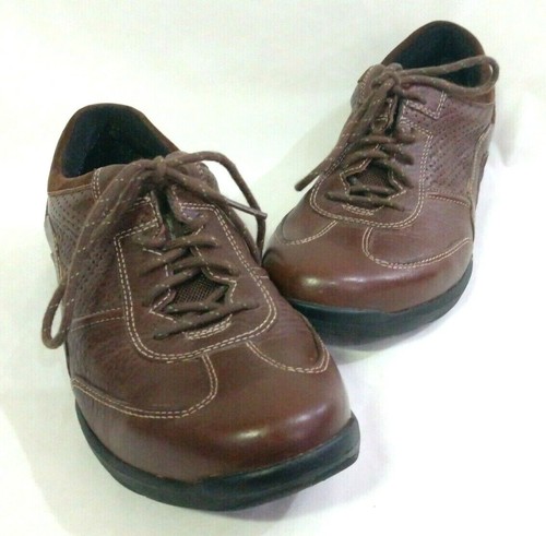 Clarks Wave Walking Shoes Women's Size 10M Brown Oxford NO INSOLES - Picture 8 of 10