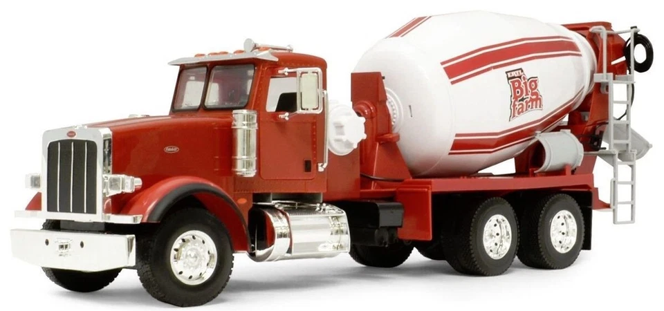 Big Farm Red Peterbilt Model 367 Cement Mixer Tractor 1/16th Scale - Image 2 of 2