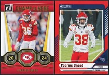 2024 Donruss L'Jarius Sneed Red Press Proof #216 & Champ Is Here #10 - PAIR