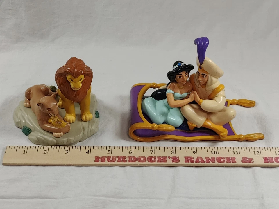 Disney Aladdin Jasmine Lion King PVC Figure Lot Applause Vintage Baby Simba 5" - Image 3 of 4