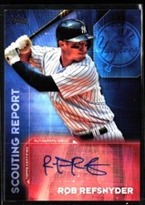MINT RC AUTO 2016 Topps Scouting Report Rob Refsnyder NEW YORK YANKEES NY ROOKIE