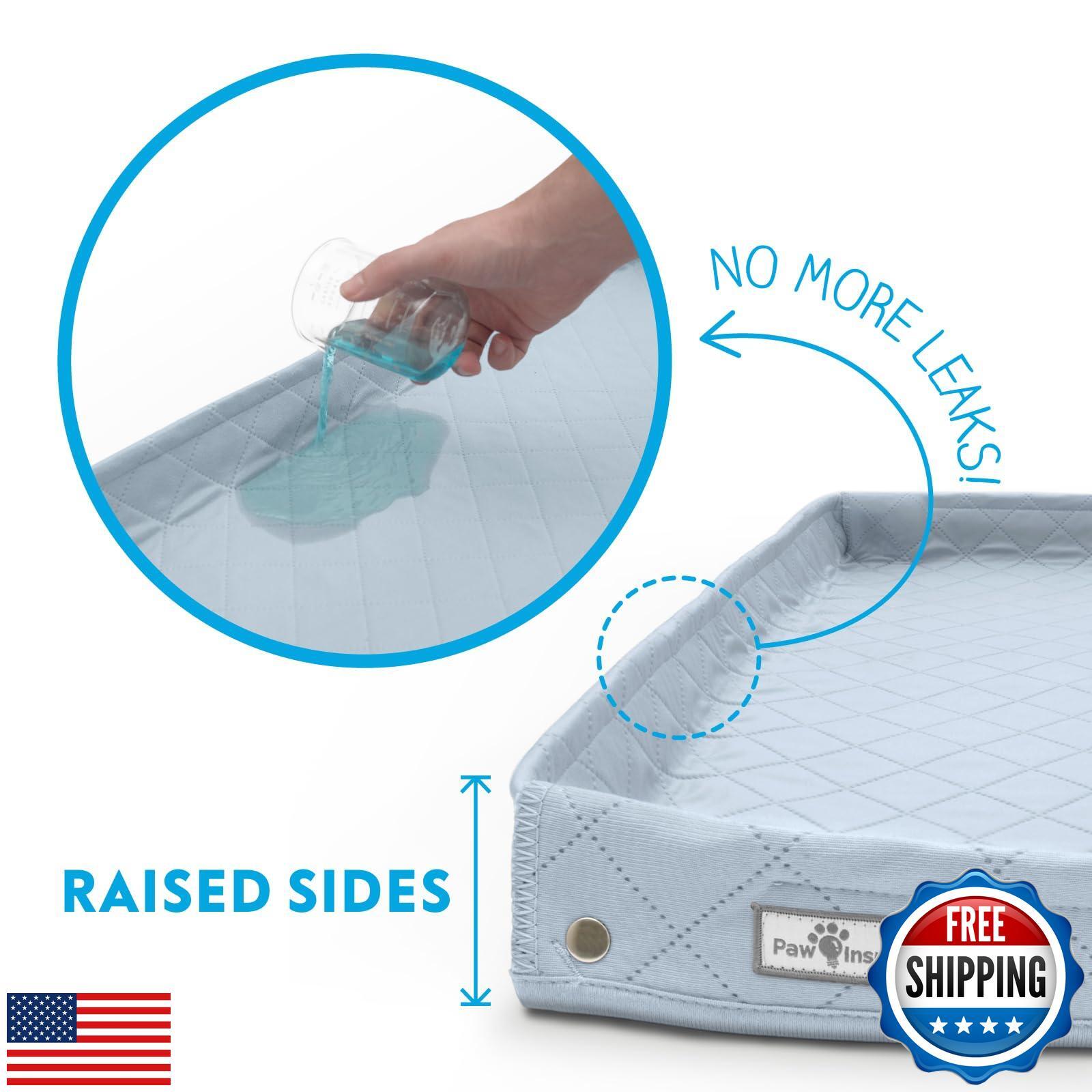 Paw Inspired Critter Box Dog Pad | Large Reusable Puppy Pad with Raised Sides