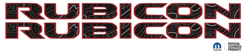 Fits 2018-2025 Jeep Rubicon Jl/Jt/Jk Hood Letters Graphics Side Vinyl Decals - Foto 2 di 4
