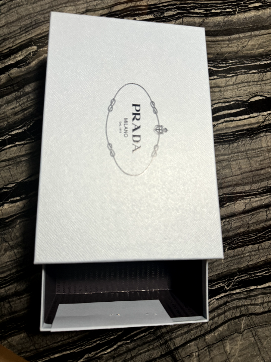Prada Milano AUTHENTIC Light Blue Empty Gift Storage Shoe Box 12