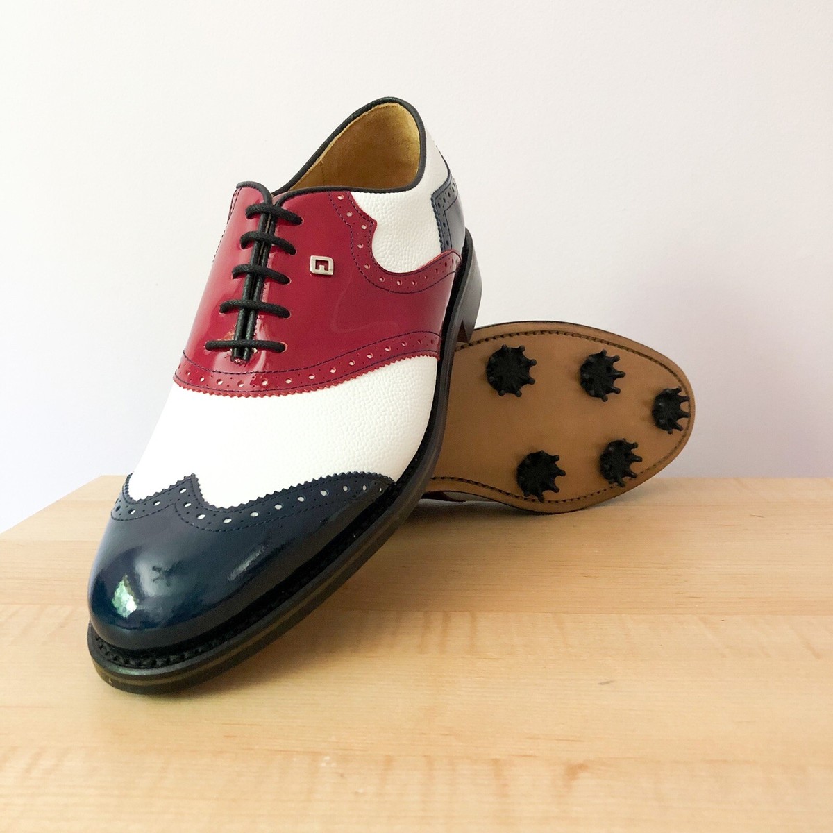 NEW FootJoy 1857 (Classics) Leather brogue shield tip golf 