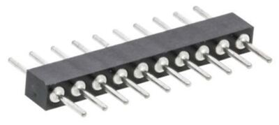 Preci-Dip 2 mm 10-fach 1 Reihe gerade Durchgangsloch Stecker PCB Stiftleiste Pin