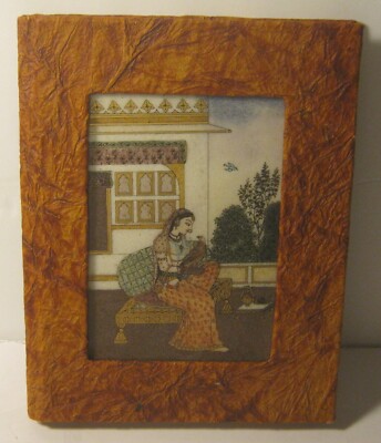 GORGEOUS Handcrafted ADDRESS BOOK featuring GEM STONE Reverse Painting on Glass!