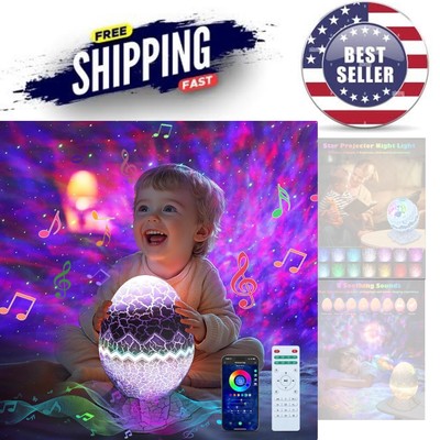 Galaxy Light Projector Dimmable Bluetooth Night Light for Bedroom Kids Adults