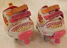 Skechers Twinkle Toes Sequin Embroidered Shoes with Pink Roller Skates EB38