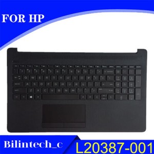 L20387-001 FOR HP 15-DA 15-DB 15-DR Laptop C Shell with Keyboard Touchpad Black