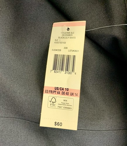 Neu mit Etikett Evan Picone Black Label Kleid Gr. 10 schwarz ärmellos Etui Karriere NEU $ 60 - Bild 6 von 7