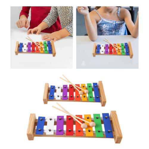 8 Scale Xylophone Montessori Coordination Motor Skill Hand Knock Piano Toy - Afbeelding 1 van 15