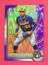 2022 Bowman Chrome Branlyn Jaraba 101/250 Prospects Purple RayWave Refractors