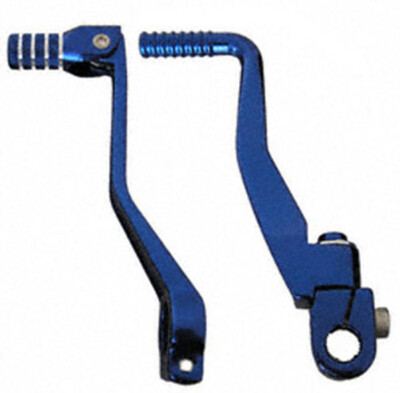 SET Kick Starter Lever + Folding Foot Shifter - Color: Blue - for Enduro, Spo