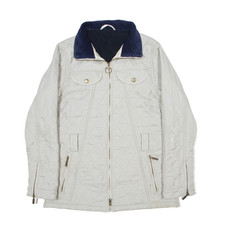 Barbour Grace Polarquilt Quilted Jacket Cream Womens Uk 10