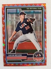 CARSON MESSINA 2023 Panini Stars & Stripes RED STARS PRIZM #'d 48/149