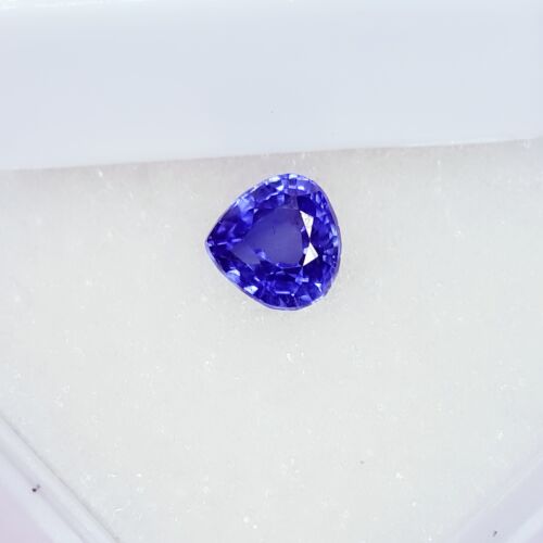Natural Blue Sapphire Ceylon 0.97 Ct Loose Gemstone Untreated Certified SH0225 - Picture 1 of 5
