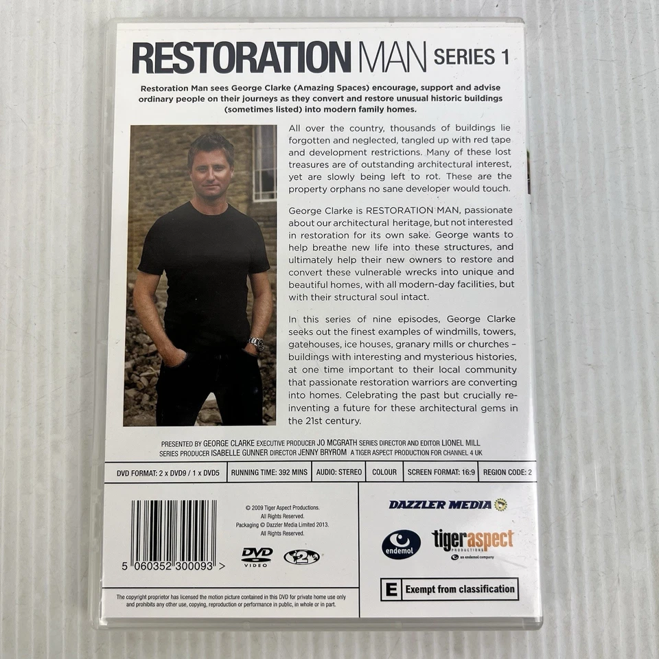 Restoration Man - Series 1 (DVD, 2009) - Region 2 - George Clarke - Image 2 of 4