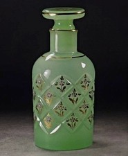 Murano Opalglas Parfum Flakon Gold Decorato a Mano Cenedese Kunstglas JP