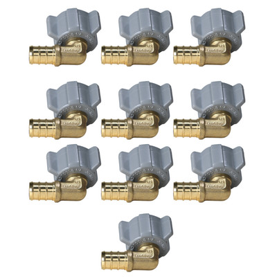 10 Pack XFITTING 1/2'' Pex B X 1/2'' Female Swivel Elbow, Pex Female Swivel Elbow