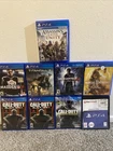 PS4 Assorted Games Lot Of 9 Assassins Creed Black Ops 3 Mortal Kombat 4