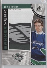 2019-20 Upper Deck SP Game Used Banner Year Draft 2018 Quinn Hughes #BD18-QH 0c3