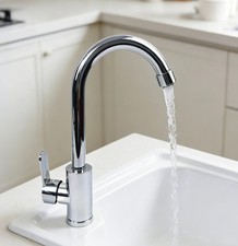 RV Mobile Home Bathroom Kitchen Basin Sink Faucet Mixer Sprayer Single Handle