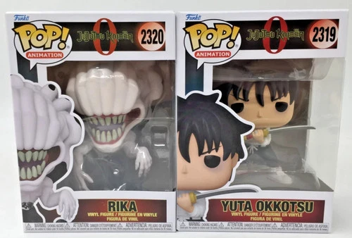 Funko Pop! Jujutsu Kaisen Yuta Okkotsu #2319 Rika #2320 Set of 2 W/ Protectors