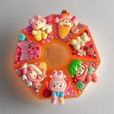 Decoden Pill Case, My Melody Junk Style Box, Handmade Leopard Print, Weekly