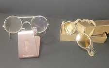 Antique 1920's Driving Safety Goggles Glasses American Optical Brand