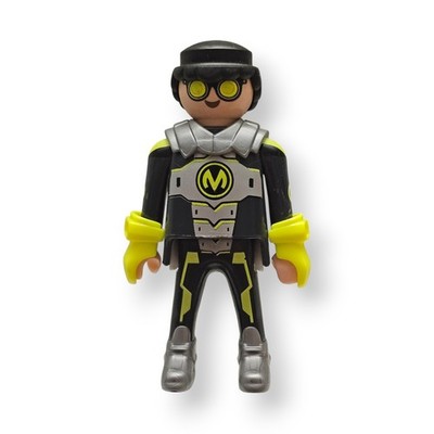Playmobil Figur Superheld Mann Weltraum Rüstung Helm Stiefel Emblem