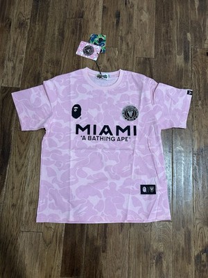 Bape X Inter Miami Pink T-shirt Size Small