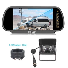 7" LCD Display Truck/Van Rear Backup Camera 10m Cables In-vehicle imaging system