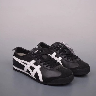 Onitsuka Tiger Mexico 66 Black White Sneakers 1183C102-001 Shoes All Size No Box