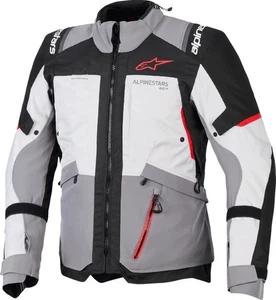 Alpinestars Andes V4 Drystar Waterproof Motorcycle Jacket - Grey/Black/Red