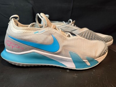 Nike COURT REACT VAPOR NXT Grey Fog Chlorine Blue Pink CV0724-024 Men's 10