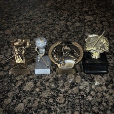 Lot of 4 Different Blank Ice Hockey Player Trophy Awards Bobblehead