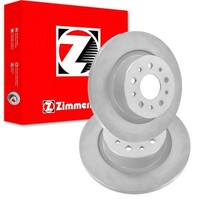 2X Zimmermann Coat Z Bremsscheiben 264Mm Voll Hinten Passend FÜR Fiat 500L Tipo