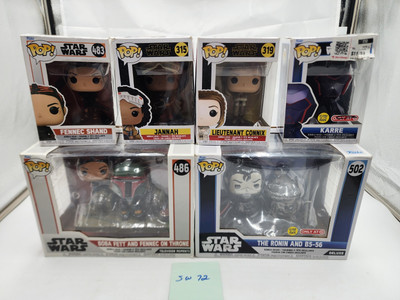 Funko Pop Star Wars Lot Mix Boba Fett & Fennec, The Ronin &B5-56,J Jannah & More