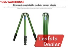 Leofoto LM-364CL Green Long Tripod with 75mm Bowl  Bag