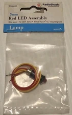 RadioShack 276-011 5mm Red LED Assembly, Wire Leads, 12 Volt, 30mA, 80mcd