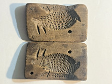 Late 18th Century Two-Piece Rabbit Wood Butter Mold European Likely Scandinavia