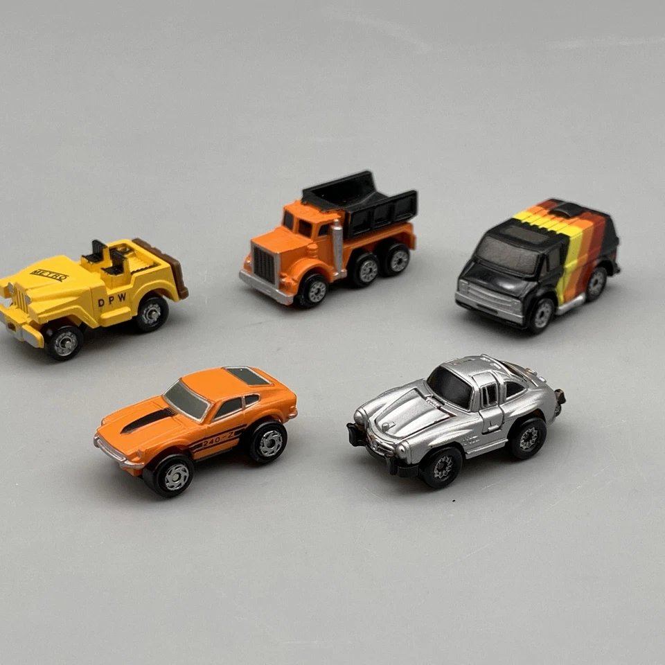 Vintage 1980s Galoob Micro Machines Lot Cars Trucks Van Jeep 240Z Diecast Set - Image 3 of 4