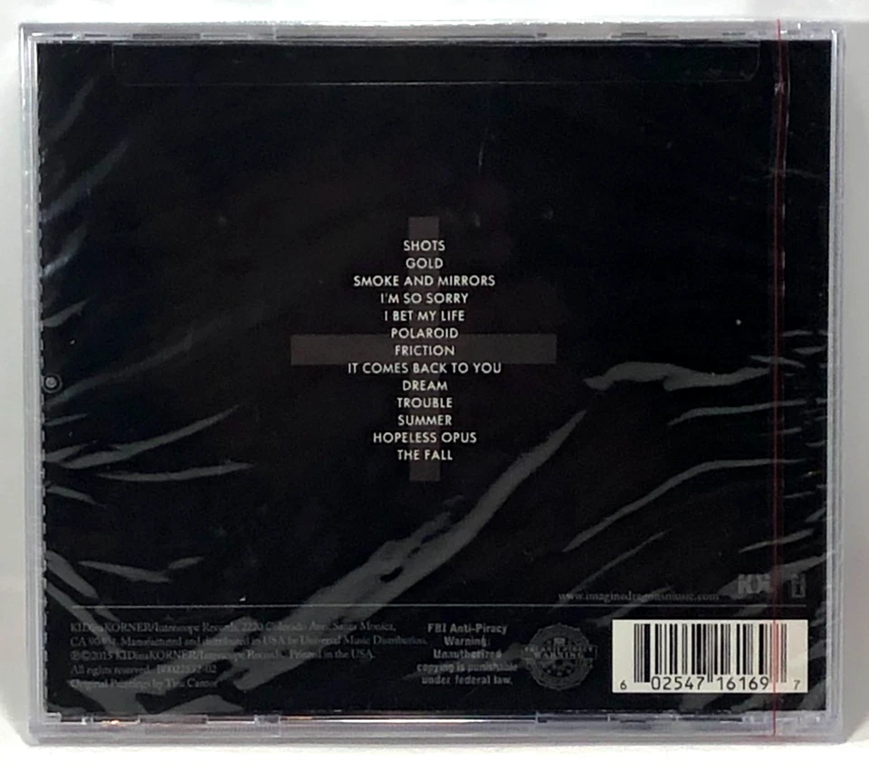 Imagine Dragons дым + зеркала (CD, 2015) совершенно новый в заводской упаковке! В комплекте - Изображение 3 из 4