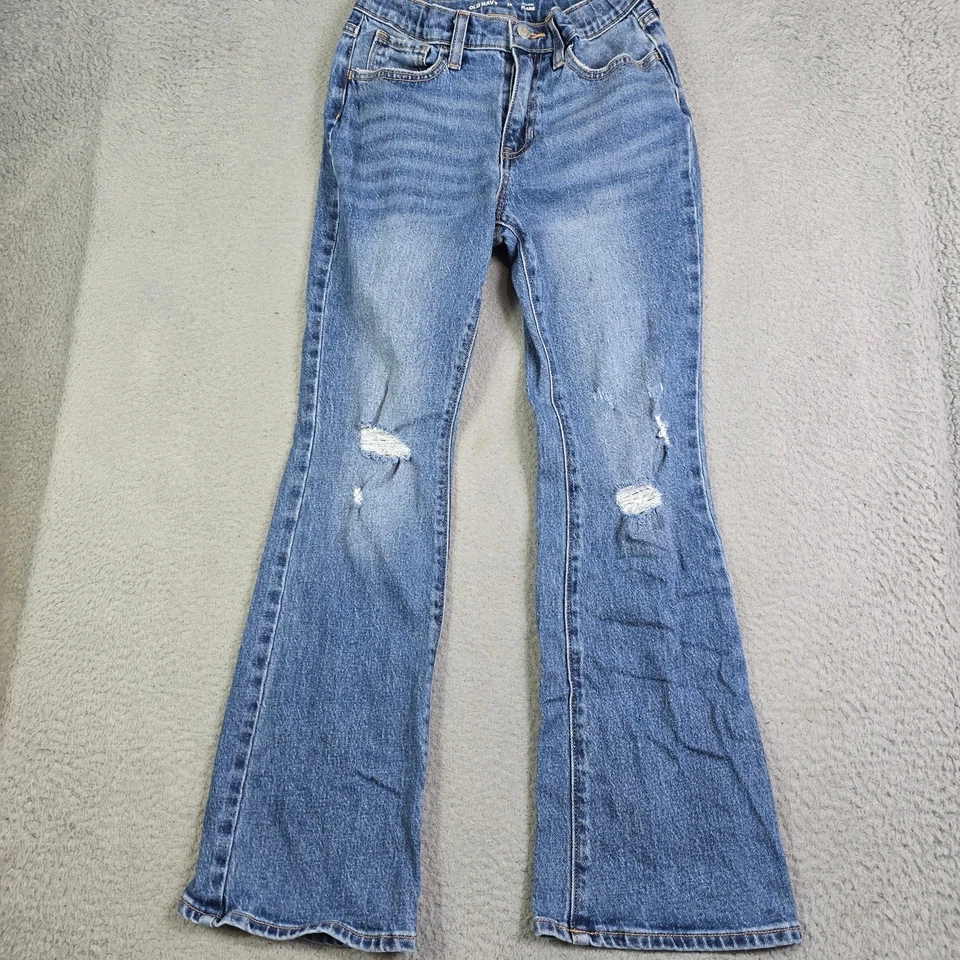 Джинсы Old Navy & Levi's 517 Flare лот из 2 для девочек 14 средняя и высокая талия регулируемая - Изображение 2 из 4