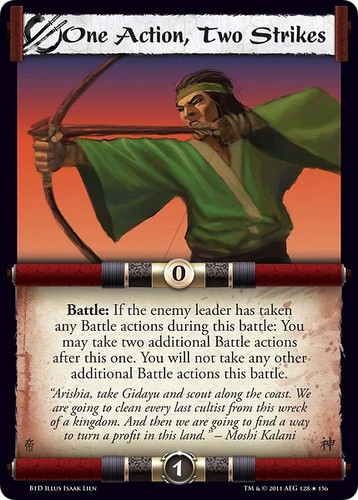 One Action, Two Strikes Ungraded L5R: Before the Dawn